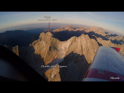 skoro "mystický" let ponad Vysoké Tatry (High Tatras, Slovakia) časť 1, od Kriváňa po Gerlach