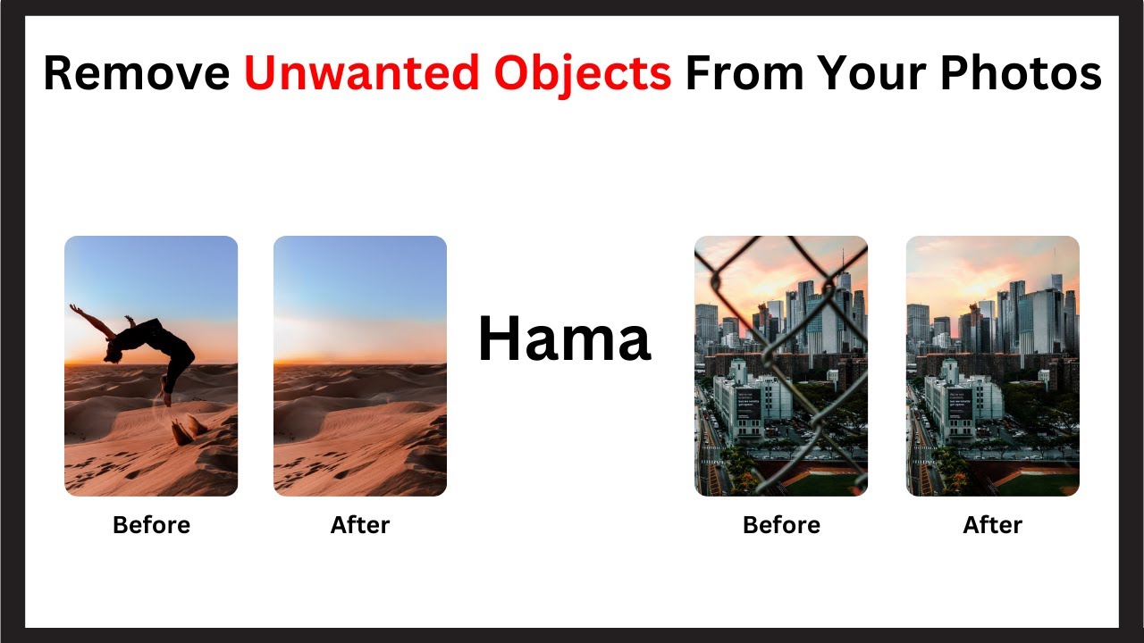Erase People or Objects from an Image with Hama | Hama Demo