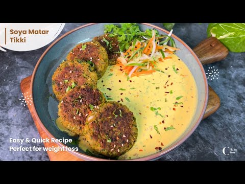 Soya Matar Cutlet | High Protein Tikki | Healthy Lunch/Dinner | Soya Chunks Recipe | Neha Goyal