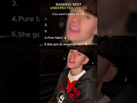 Ranking UNEXPECTED SINGING voices! 🤩 #shorts