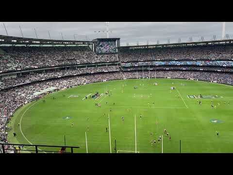 AFL Carlton Blues vs Geelong Cats Anzac Day 27/4/25 - Entrances, Anthem, Final Siren at The MCG