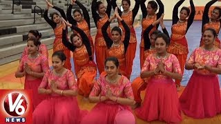 Telangana Association Organise Bathukamma Celebrations In North Carolina | V6 USA NRI News
