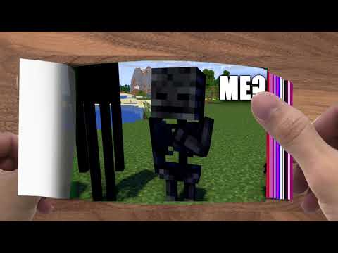 FLIPBOOK   Monster School AMONG US CRAZY TIMING   Minecraft Animation012