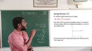 Class 12 - Economics - Chapter 4 Theory of Firm Under Perfect Competition      ( Part 1)
