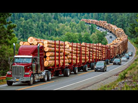 ATEMBERAUBENDE, GEFÄHRLICHE TRANSPORTE ÜBERGROSSER FRACHTEN