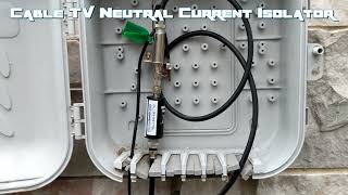 How to Stop Electrical Current on Cable TV Lines with ElectraHealth Cable TV Ground/Neutral Isolator
