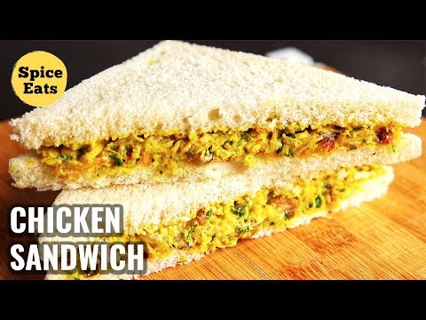 SPICED CHICKEN SANDWICH | CURRIED CHICKEN SANDWICH | CHICKEN SANDWICH