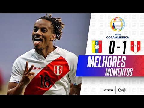Gols e lances de Venezuela x Peru