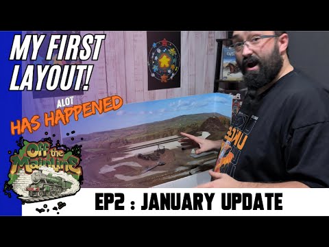 January Layout Update | Building Meepleton – First Trains, Scenery & Story Begins