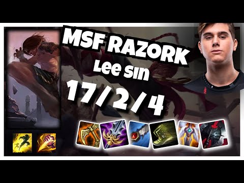MSF Razork Lee Sin JUNGLE (17/2/4) vs TALIYAH Gameplay Replay - Patch 10.20