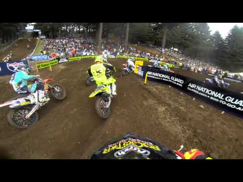GoPro HD: Jason Anderson Lap 1 Moto 1 - Washougal MX Lucas Oil Pro Motocross Championship 2013