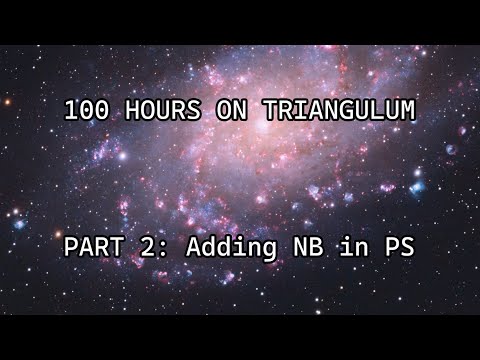 Editing 100 Hours of the Triangulum Galaxy (Part 2 Narrowband in Photoshop)