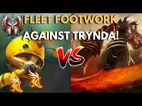 How to BEAT a Challenger Tryndamere with Fleet Footwork! [Teemo vs Tryndamere]