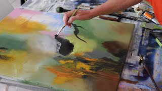 Abstrakte malerei/ How to paint/Demo Peinture abstraite/Abstract Art /Pintura abstracta