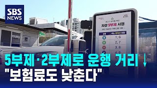 5부제·2부제로 운행 거리↓..보험료도 낮춘다 / SBS