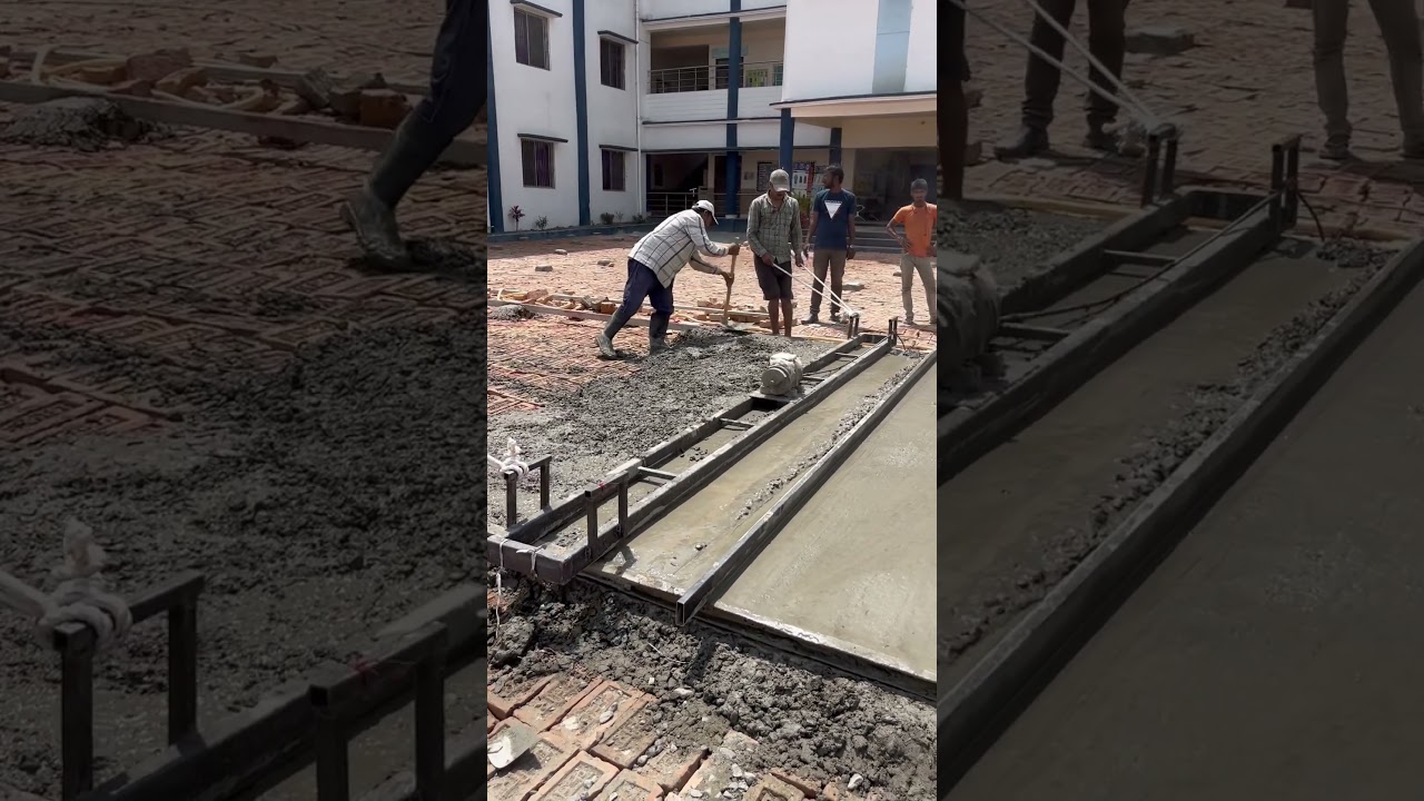Making of Concrete Road #rcc #road #concrete #construction
