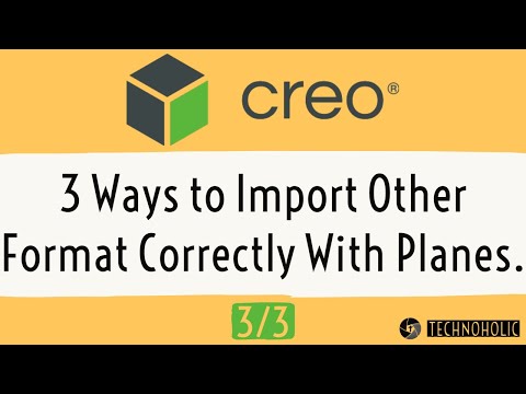 Creo create datum planes after importing geometry | creo parametric 6.0 tutorial