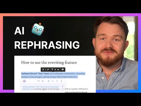 Rephrasing & Paraphrasing with AI (For Free) 💬 | Text...