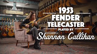 Video thumbnail for 1953 Fender Telecaster played by Shannon Callihan by Carter Vintage Guitars
