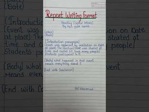 Report writing Format/Report writing Format For class 12Report Writing english/Report Writing#shorts