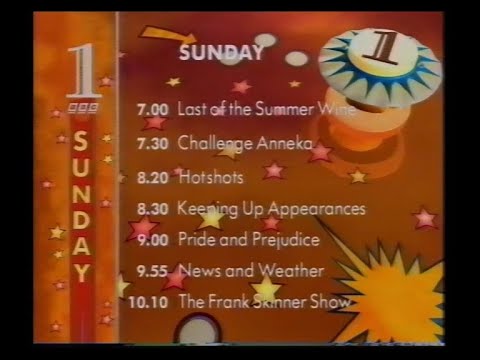 BBC1 Continuity | Weather News | Closedown | 6th / 7th October 1995