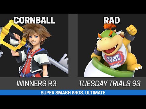 Tuesday Trials 93 SSBU Winners R3 - Cornball (Sora) vs Rad (Ike, Bowser Jr.)