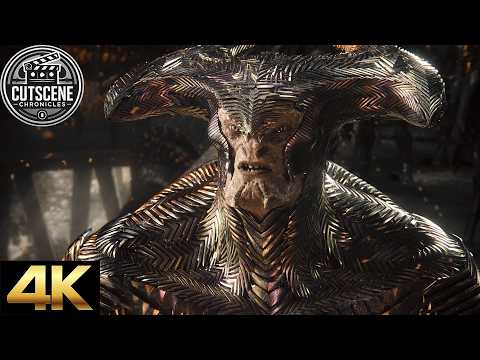 [4K UHD] Steppenwolf Reveals Anti-Life Is On Earth CUTSCENE | Zack Snyder's Justice League 2021
