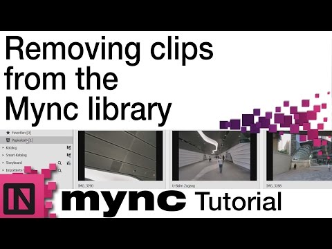 Mync Tutorial - Removing clips from the Mync library