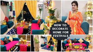 Home Decoration Ideas For Rakhi | Festival Decoration Ideas | How To Decorate Home For Festivals
