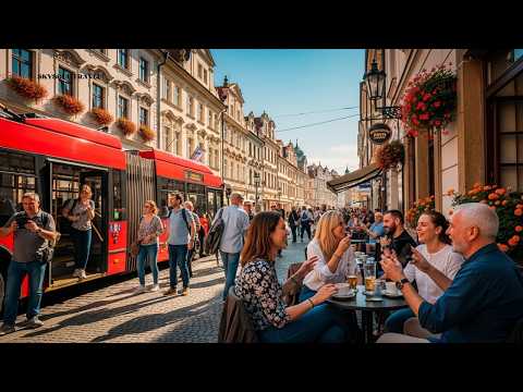 Czech Plzen through the eyes of a traveler | 4K walking