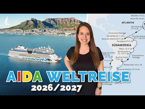 AIDA Weltreise 2026/2027: Die Traumreise mit AIDAsol im Überblick