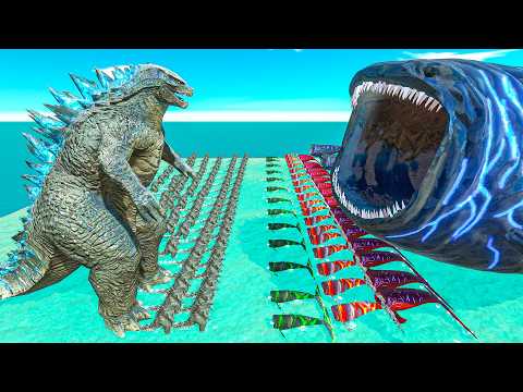 Epic Godzilla War - Growing Legendary Godzilla VS Bloop Size Comparison - ARBS