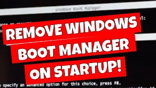 Download lagu FIX Windows Boot Manager Message On Startup Help Reduce Boot Times mp3