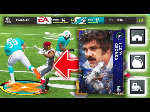THIS WHY YOU SPEND 500K ON A FULLBACK...HES A TANK! (LARRY CSONKA) - Madden 21 Ultimate Team