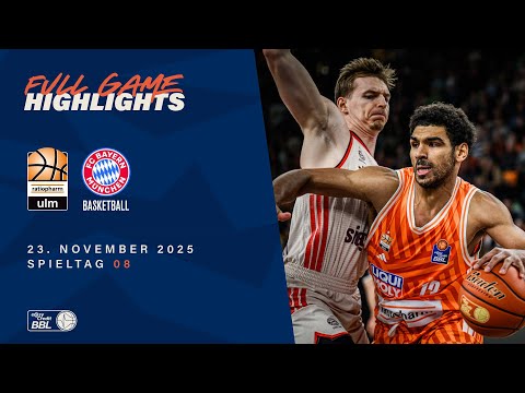 Ratiopharm Ulm vs. FC Bayern Munich Basketball - Full Game Highlights - Matchday 8, 25/26