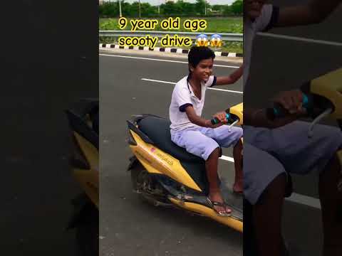 9 Year Old Scooty Drive omg 😱