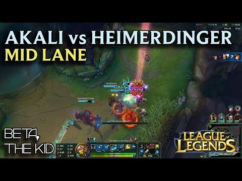 HEIMER IS CANCER... - League of Legends - Akali vs. Heimerdinger (Mid Lane)