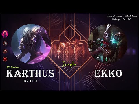 [Jungle] Karthus vs Ekko - KR Ranked (C) / 롤 정글 카서스