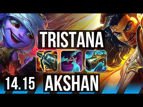 TRISTANA vs AKSHAN (MID) | Godlike, 500+ games | EUNE Diamond | 14.15