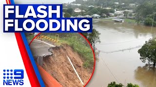 Flash flooding and landslides smash Queensland’s south-east | 9 News Australia