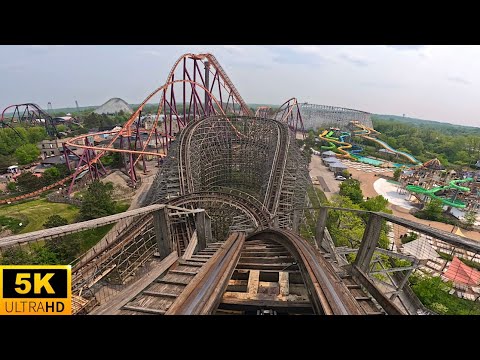 Viper POV 5K UNDERRATED WOODEN COASTER Six Flags Great America Gurnee, IL