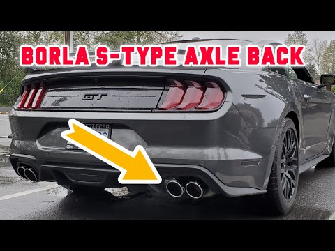 2020 Mustang GT PP1 BORLA S-TYPE AXLE BACK Install w/ H-PIPE RESONATOR Delete *REV'S & ACCELERATION*