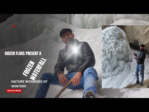 Chasing Ice: Exploring a Frozen Waterfall in a Snowy Wonderland
