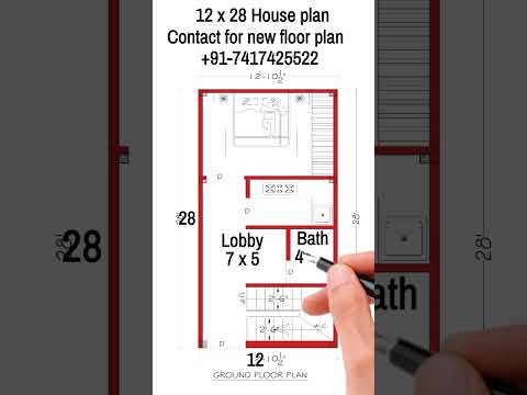 12 x 28 house plan | 1BHK Set | ghar ka naksha | #shorts #shortsvideo #housedesign #home