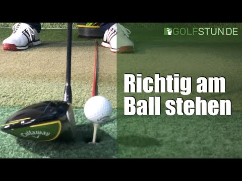 Standing correctly on the ball (ball positions in golf)