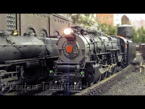 One of the most detailed model railroad layouts for America’s biggest steam locomotives in O scale