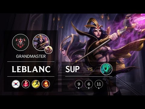 LeBlanc Support vs Thresh - KR Grandmaster Patch 9.16