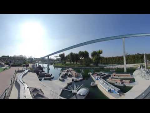 Park Italy in miniature. Rimini, Italy. VR 360*4k