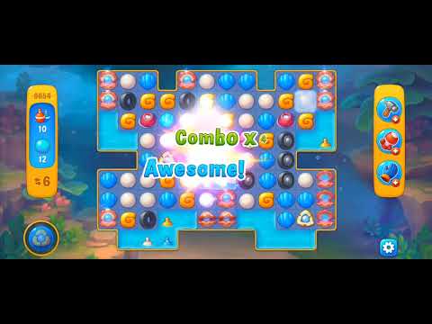 Fishdom Easy Level 9654 ( with ingame lightning and firecracker boosters) @choraelmin