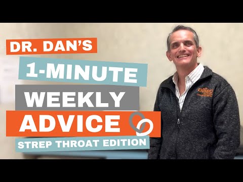 Link to 1-Minute Weekly Advice: Strep Throat video